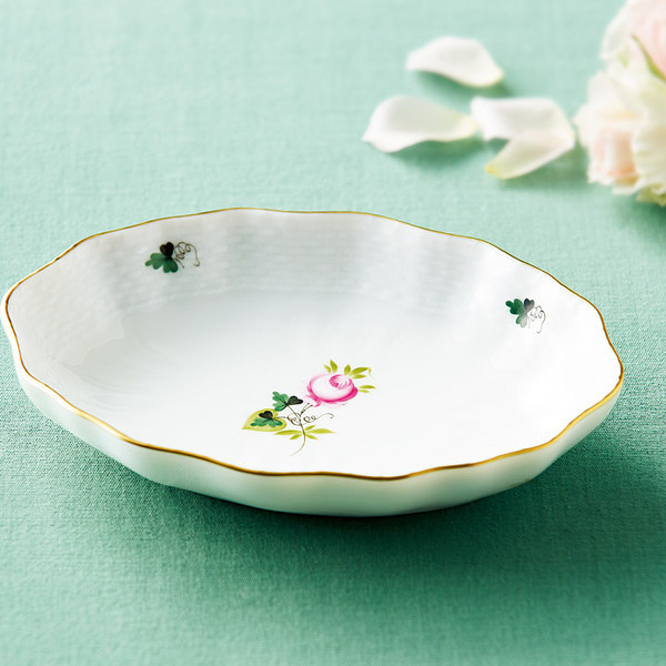 ヘレンド ウィーンの薔薇 スイートディッシュ プレート(名入れなし)