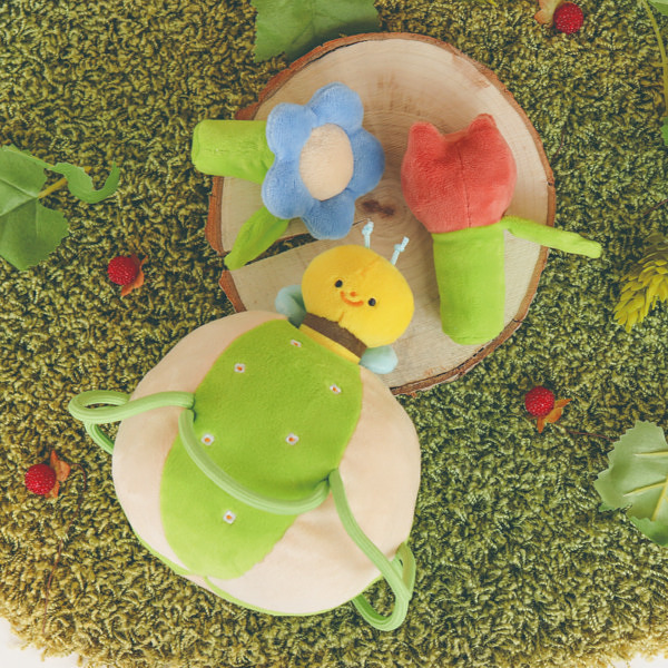 ふりふり みつばち ラトル ガラガラ（名入れなし）