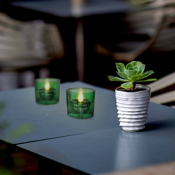 名入れ LED キャンドルライト ペア